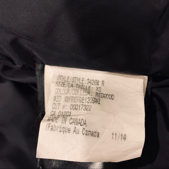 Mens Canada Goose Chateau Redwood XS - Picture 9 of 10